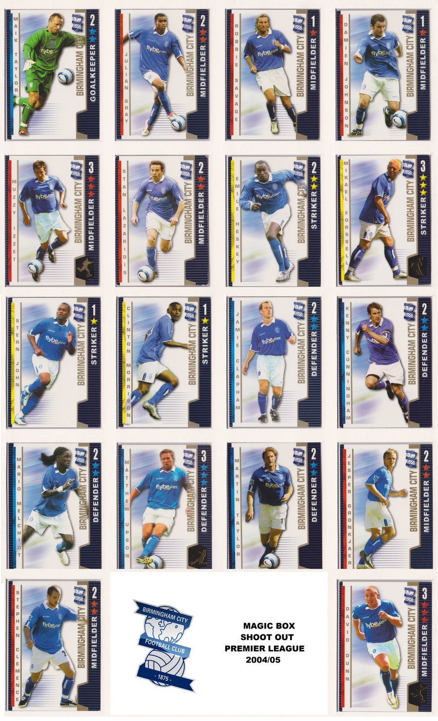 000. BIRMINGHAM CITY - SHOOT OUT PREMIER LEAGUE 2004/05