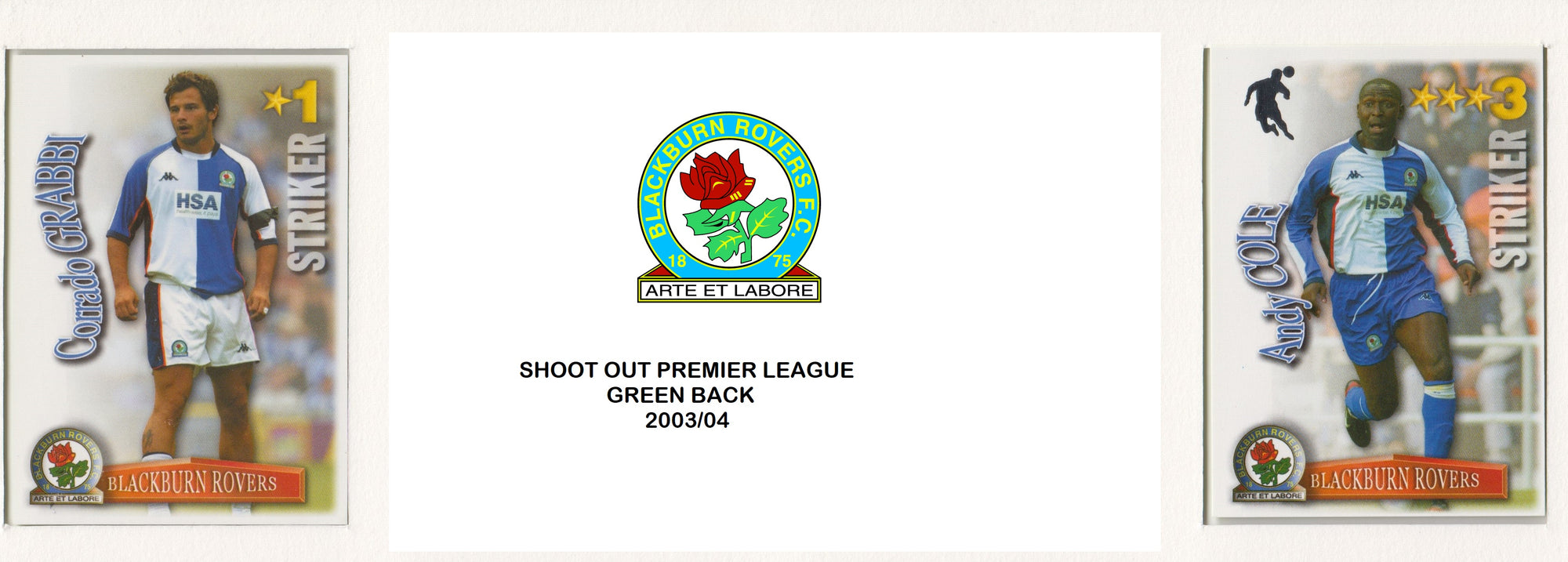 000. BLACKBURN ROVERS - KOMPLETT SETT MED SHOOT OUT PREMIER LEAGUE 2003/04