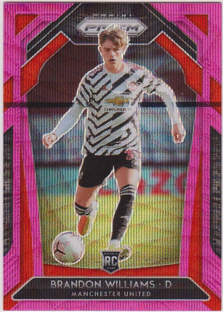 003. BRANDON WILLIAMS - MANCHESTER UNITED - ROOKIE - PINK WAVE PRIZM