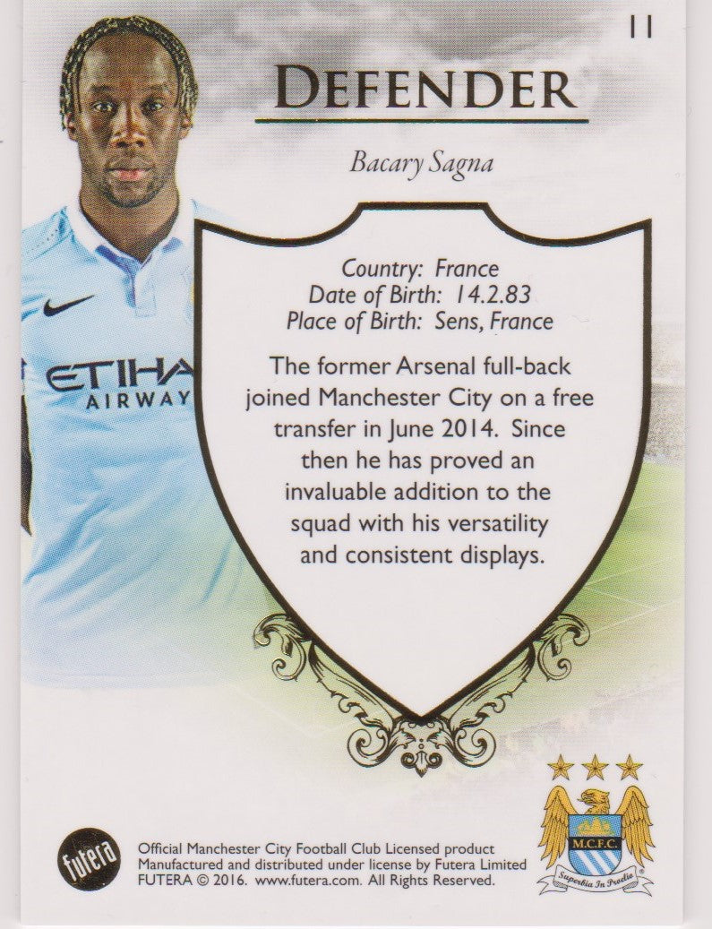 011. BACARY SAGNA - CLUB BASE - MANCHESTER CITY