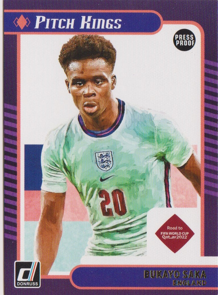 015. BUKAYO SAKA - ENGLAND - PITCH KINGS - PRESS PROOF