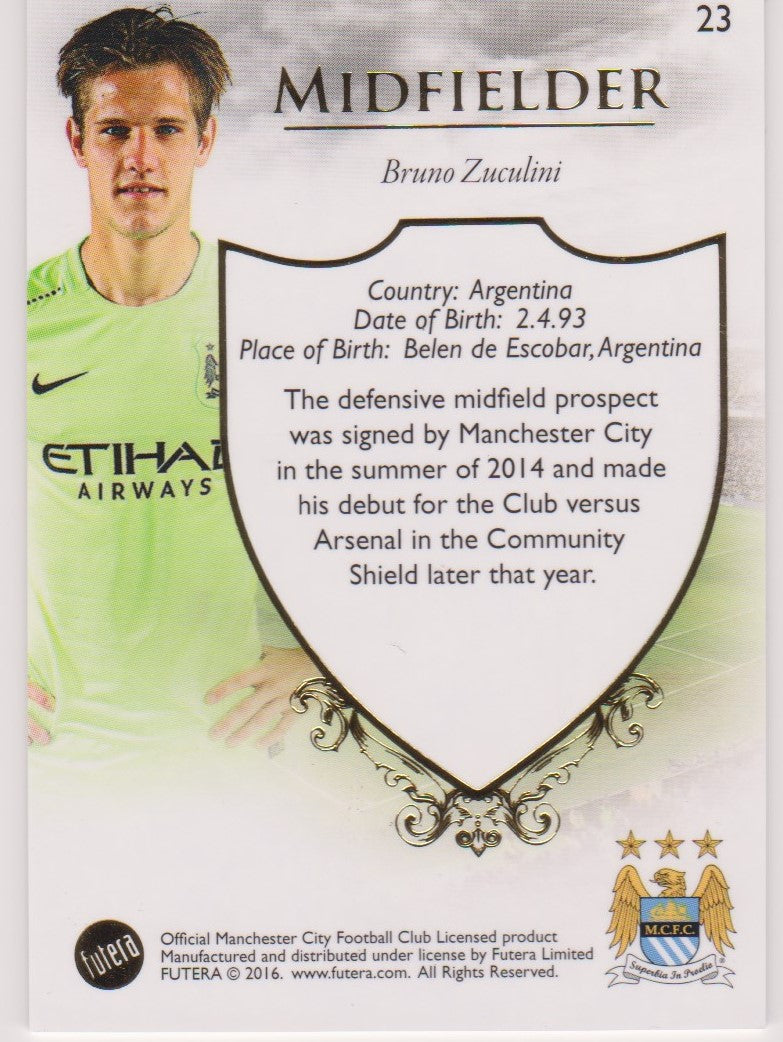 023. BRUNO ZUCULINI - CLUB BASE - MANCHESTER CITY