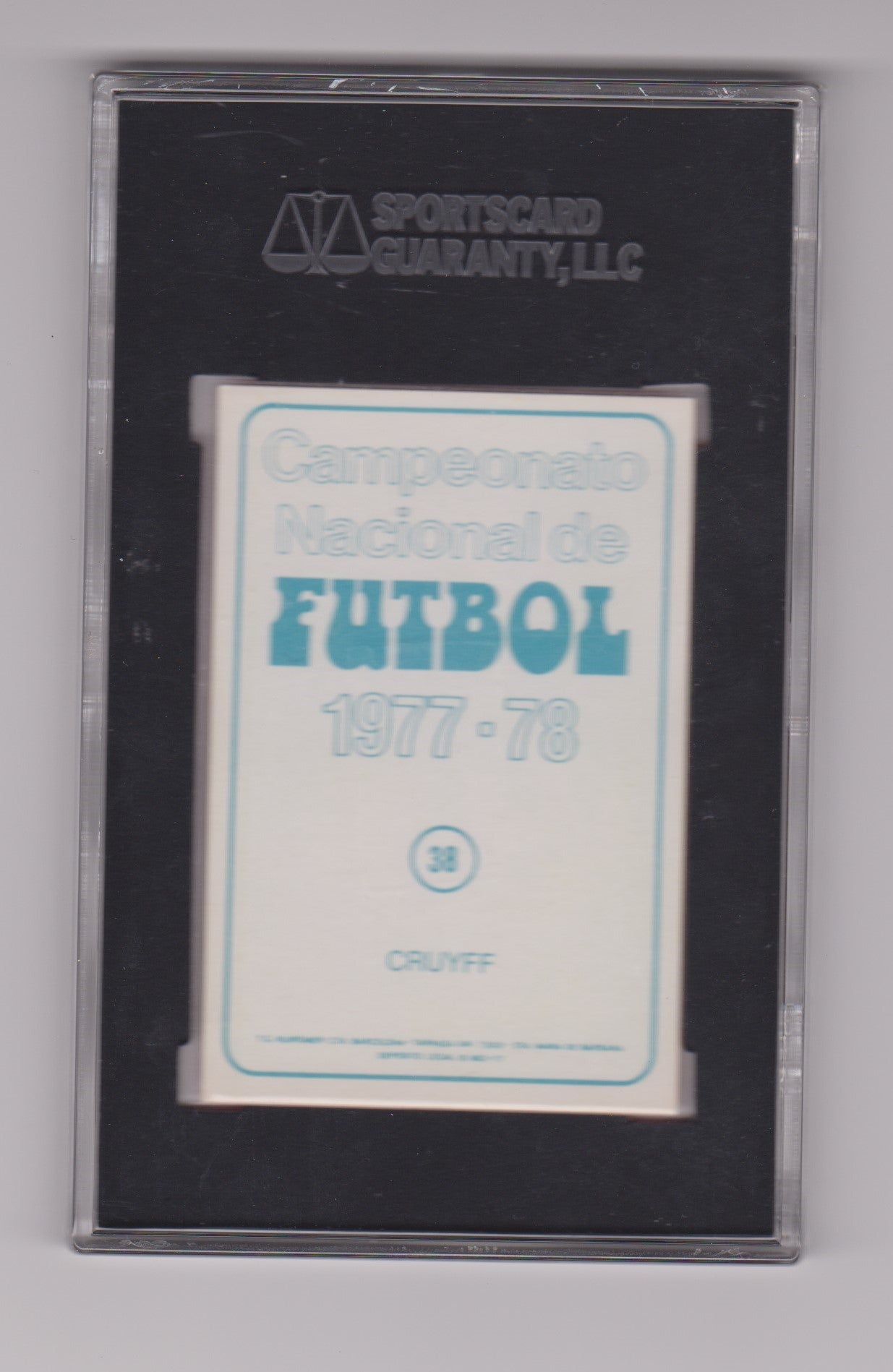 JOHAN CRUYFF - FC BARCELONA - SGG GRADED MINT VG+