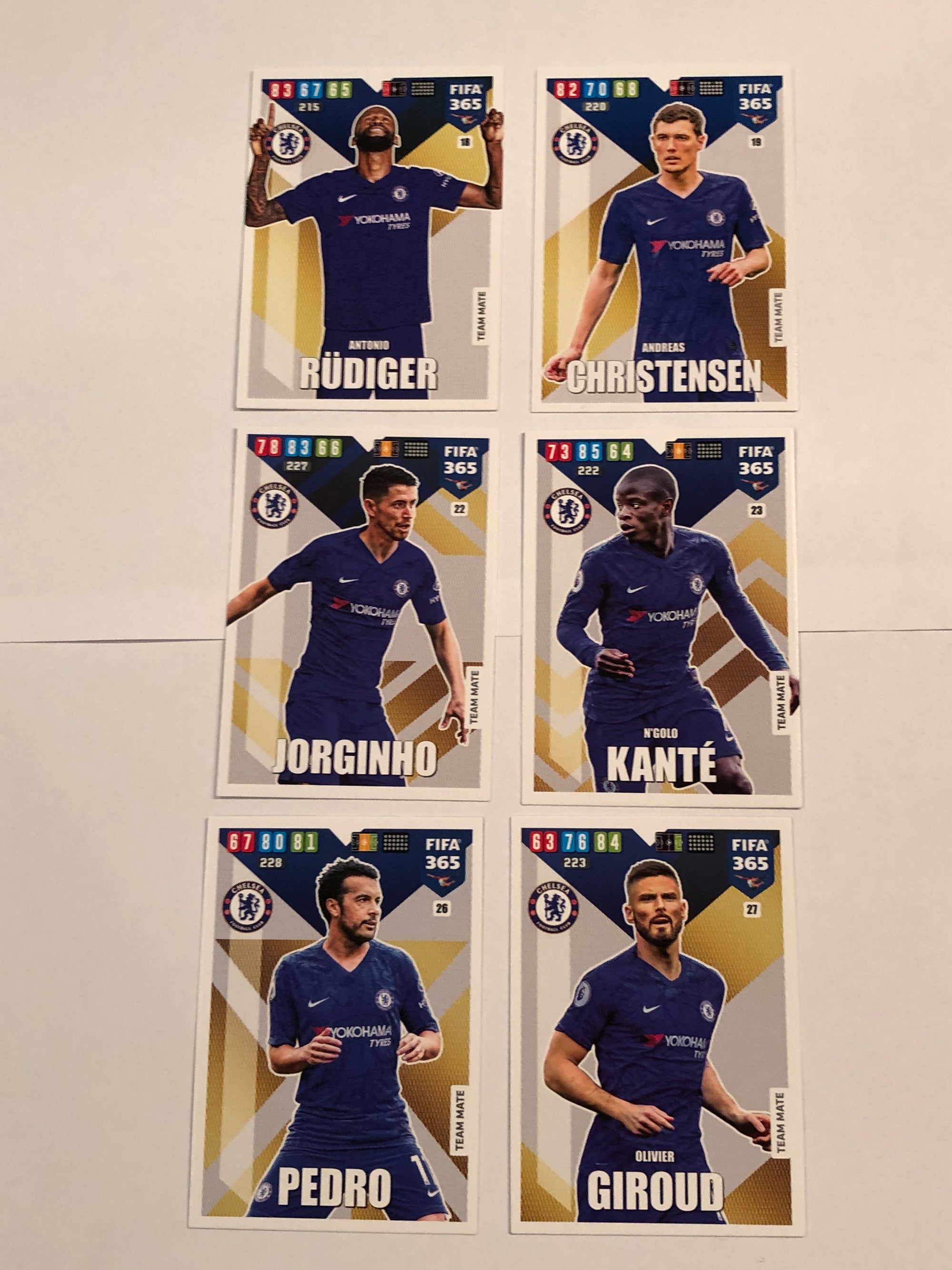 000. CHELSEA - KOMPLETT SETT TEAM MATES PANINI FIFA 365 ADRENALYN 2020