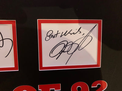 CLASS OF 92 - MULTISIGNERT MONTASJE MED EKTEHETSBEVIS/COA