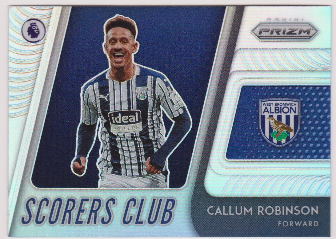018. CALLUM ROBINSON - WEST BROMWICH ALBION - SCORERS CLUB  - SILVER PRIZM