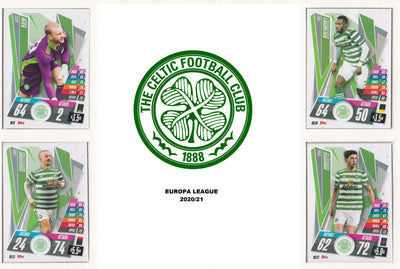 CELTIC FC KOMPLETT SETT MED TOPPS EUROPA LEAGUE 2020/21
