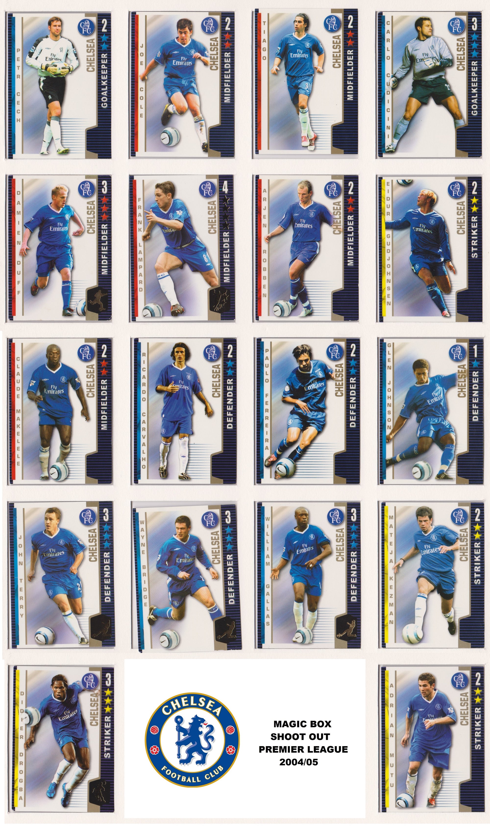 000. CHELSEA - SHOOT OUT PREMIER LEAGUE 2004/05