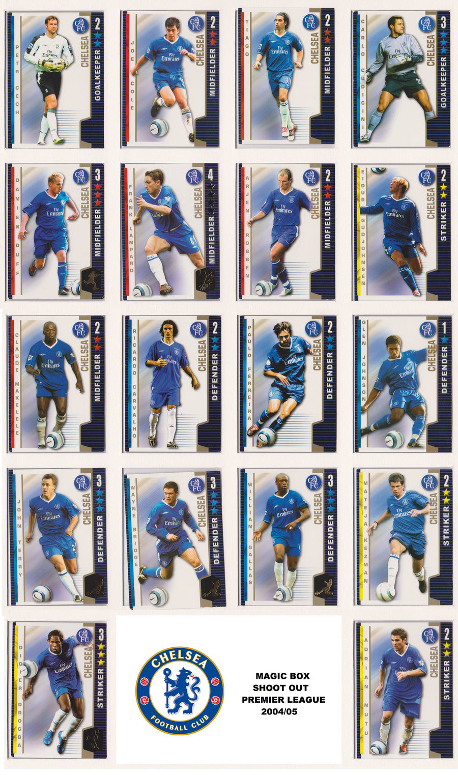 000. CHELSEA - SHOOT OUT PREMIER LEAGUE 2004/05