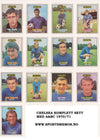 000. CHELSEA - KOMPLETT SETT MED FOTBALLKORT FRA A&BC 1970/71