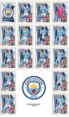 MANCHESTER CITY KOMPLETT SETT MED TOPPS CHAMPIONS LEAGUE 2020/21
