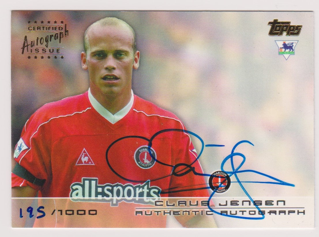 CLAUS JENSEN - CHARLTON - AUTOGRAPH #1000
