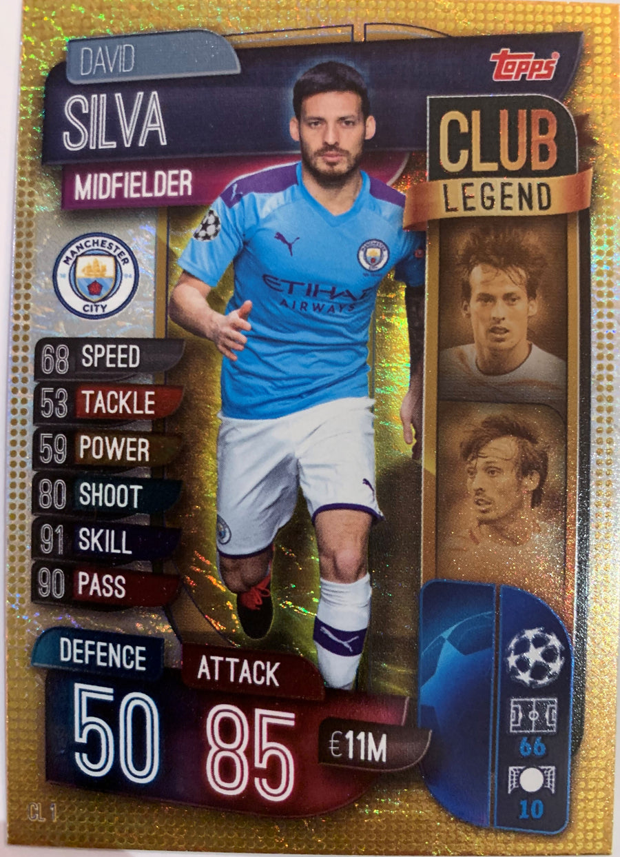 CL1. DAVID SILVA - MANCHESTER CITY - CLUB LEGEND