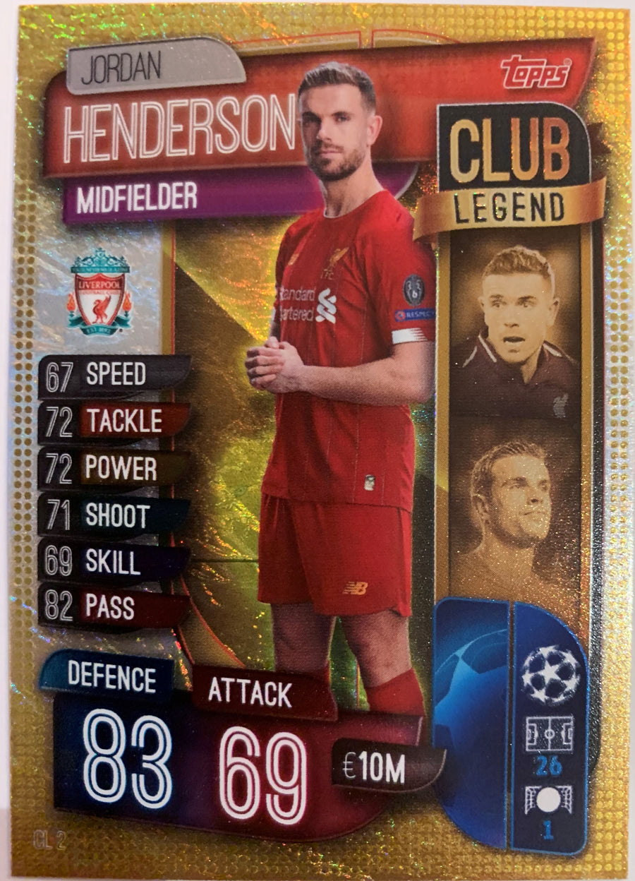 CL2. JORDAN HENDERSON - LIVERPOOL - CLUB LEGEND