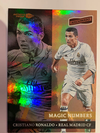 CRISTIANO RONALDO - REAL MADRID - PANINI AFICIONADO 2016 - MAGIC NUMBER #49