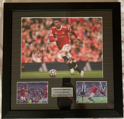 CRISTIANO RONALDO - SIGNERT BILDE MED EKTEHETSBEVIS/COA
