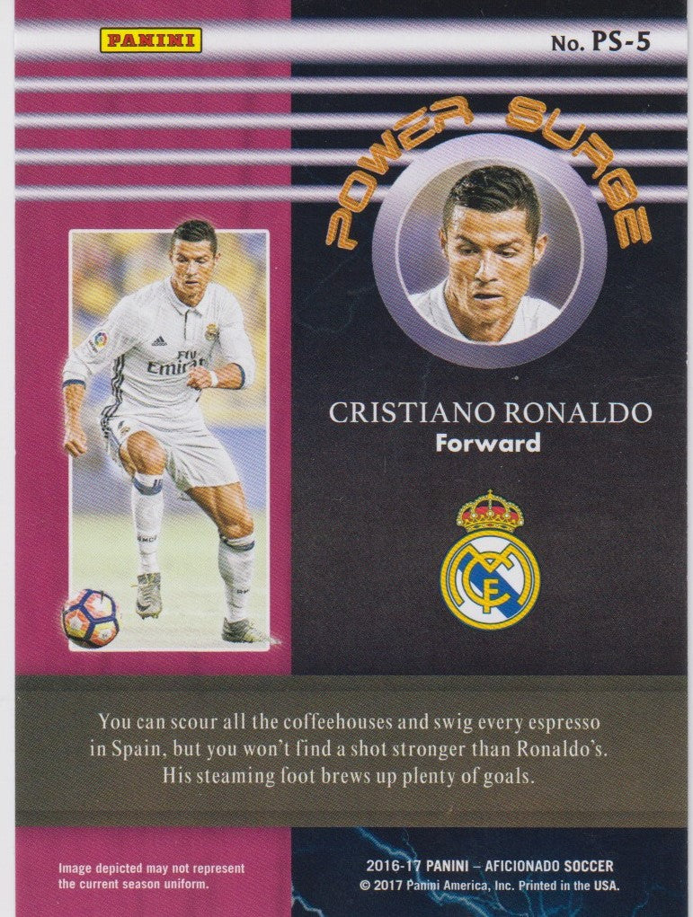 PS-5. CRISTIANO RONALDO - REAL MADRID - ARTIST`S PROOF SILVER