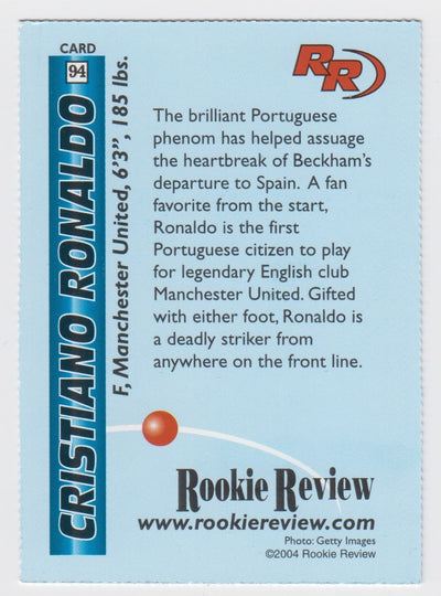 094. CRISTIANO RONALDO - PORTUGAL - ROOKIE REVIEW