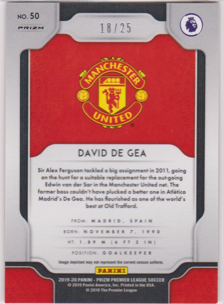 #/025-0RANGE. 050. DAVID DE GEA - MANCHESTER UNITED - CARD 18 OF 25