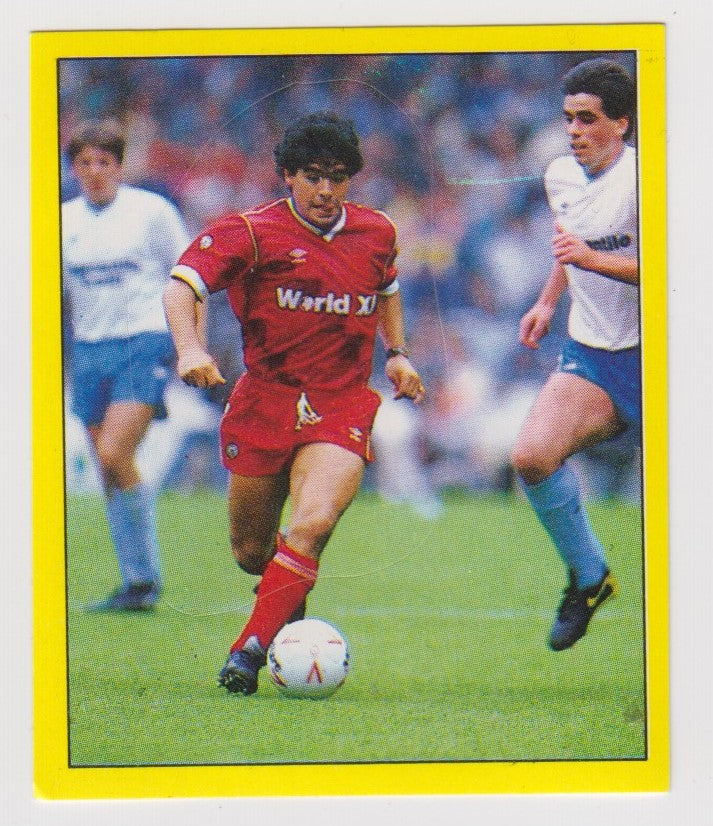 283. DIEGO MARADONA - REST OF THE WORLD XI - STICKER
