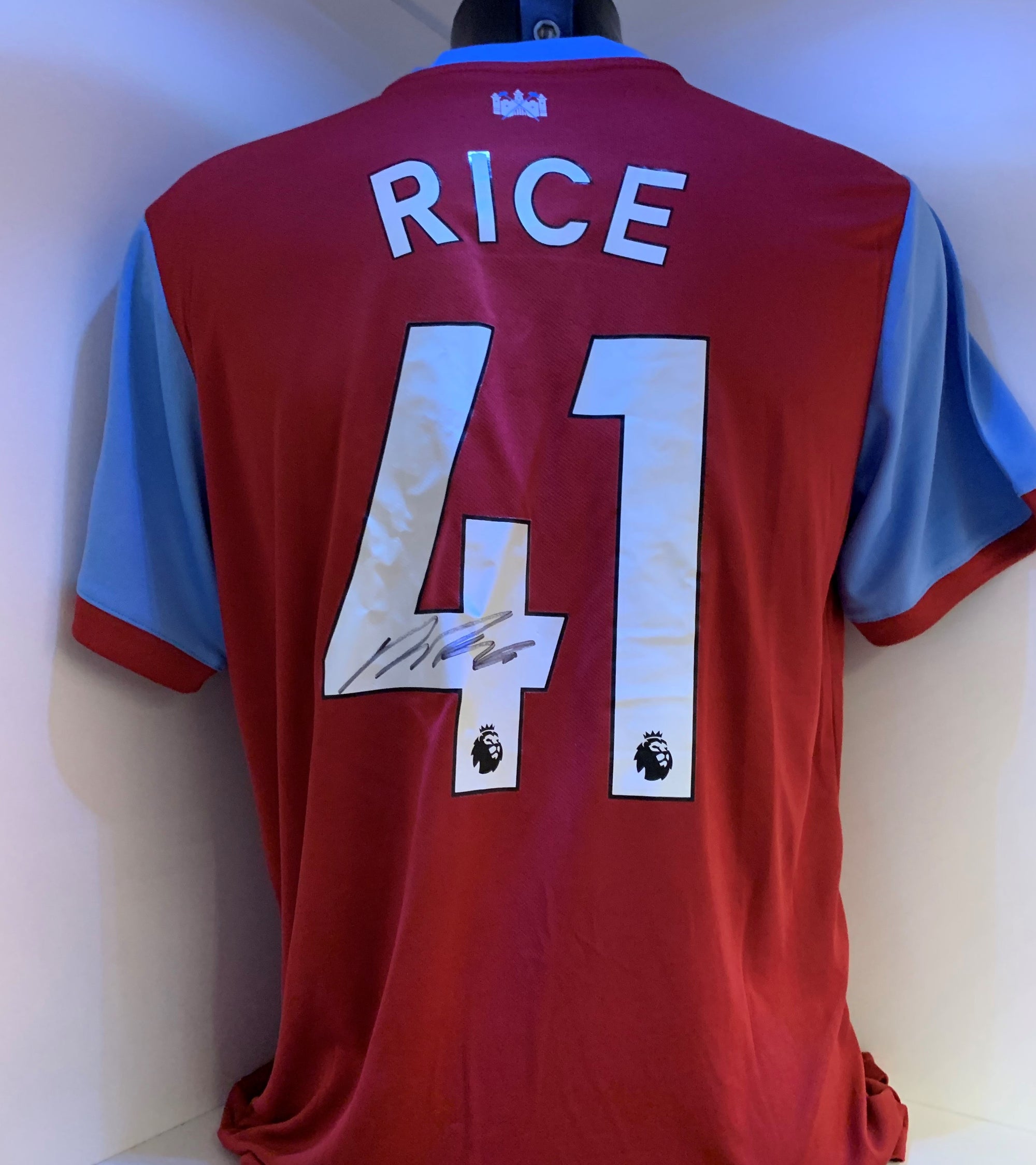 DECLAN RICE - SIGNERT DRAKT MED EKTEHETSBEVIS/COA