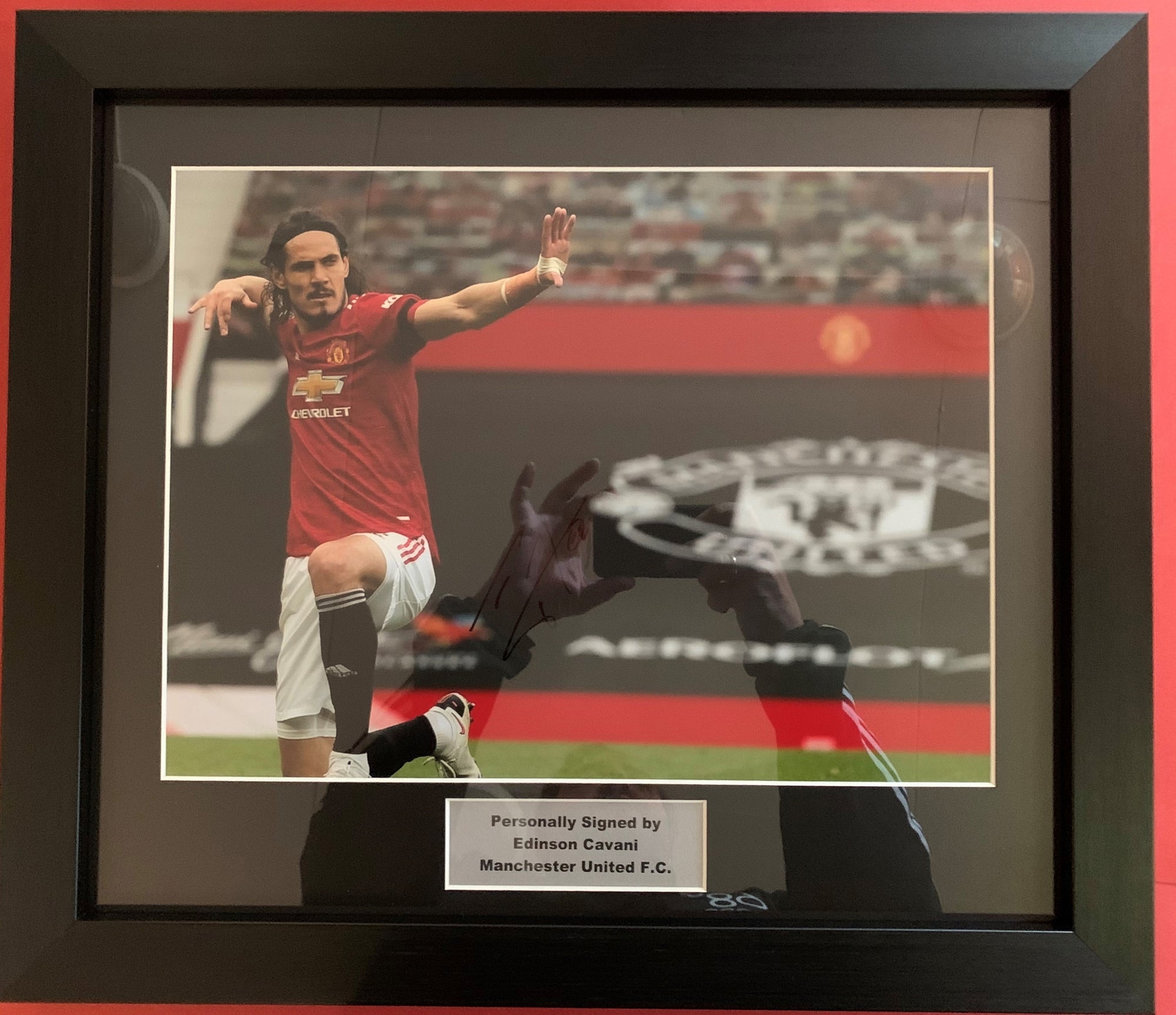 EDINSON CAVANI - SIGNERT BILDE MED EKTEHETSBEVIS/COA