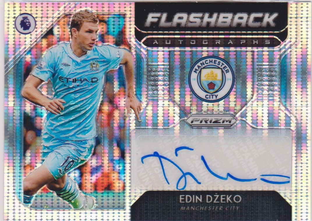 FL-EDZ. EDIN DZEKO - MANCHESTER CITY - FLASHBACK AUTOGRAPHS - PANINI PRIZM PREMIER LEAGUE - KORT NR.94 AV 100