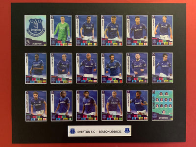 EVERTON F.C FOTBALLKORTMONTASJE FRA PREMIER LEAGUE SESONGEN 2020/21
