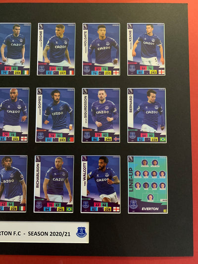 EVERTON F.C FOTBALLKORTMONTASJE FRA PREMIER LEAGUE SESONGEN 2020/21