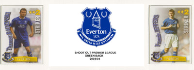 000. EVERTON - KOMPLETT SETT MED SHOOT OUT PREMIER LEAGUE 2003/04
