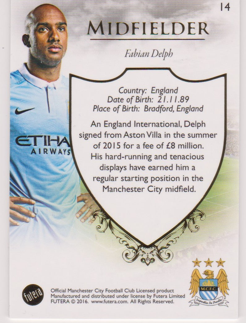 014. FABIAN DELPH - CLUB BASE - MANCHESTER CITY