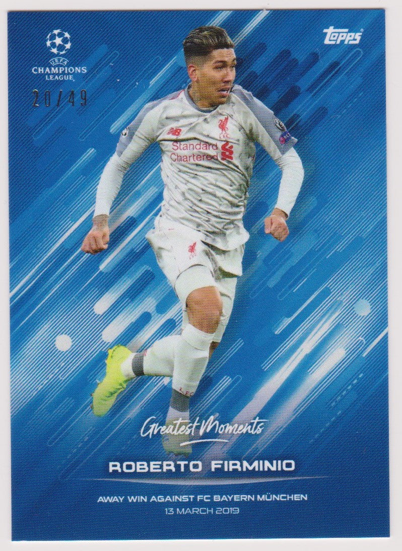 #049. ROBERTO FIRMINO - AWAY WIN AGAINST BAYERN MUNCHEN - CARD 20 OF 49
