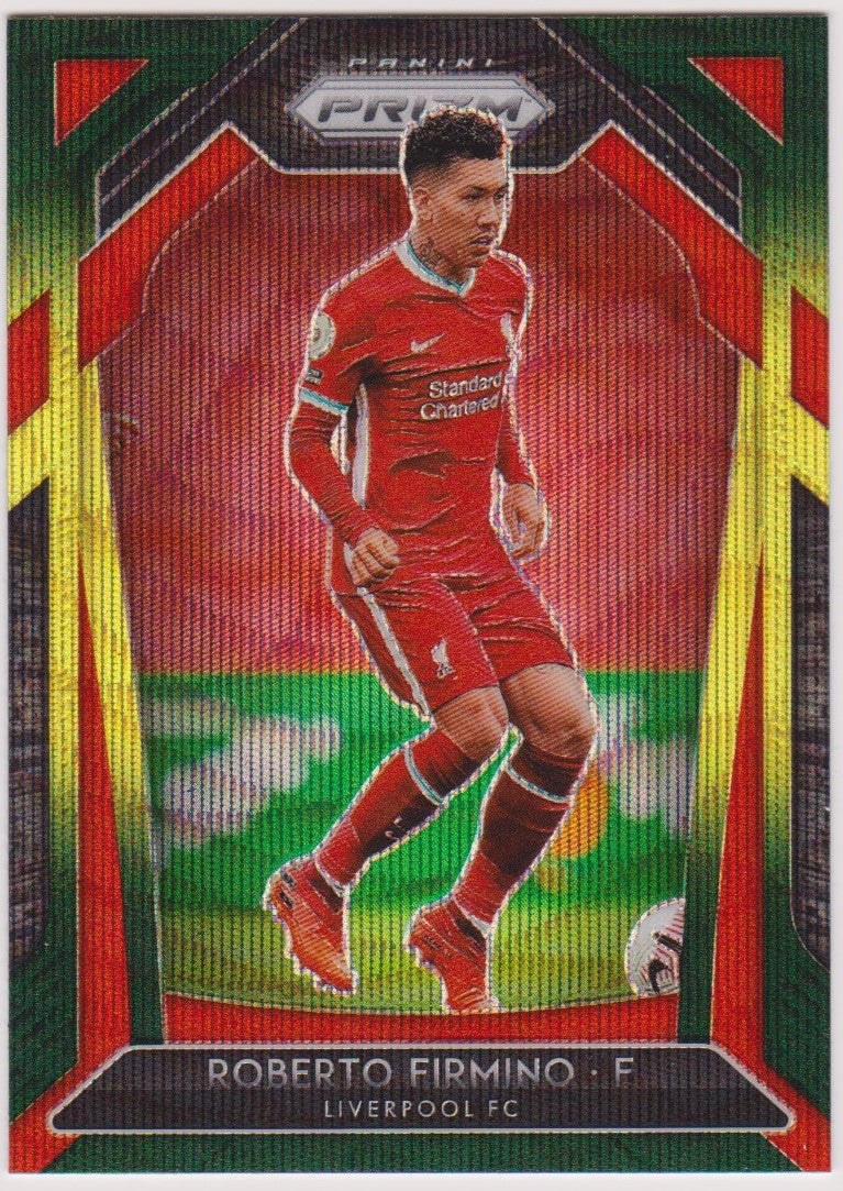 254. ROBERTO FIRMINO - LIVERPOOL - BLUE/YELLOW/GREEN PRIZM