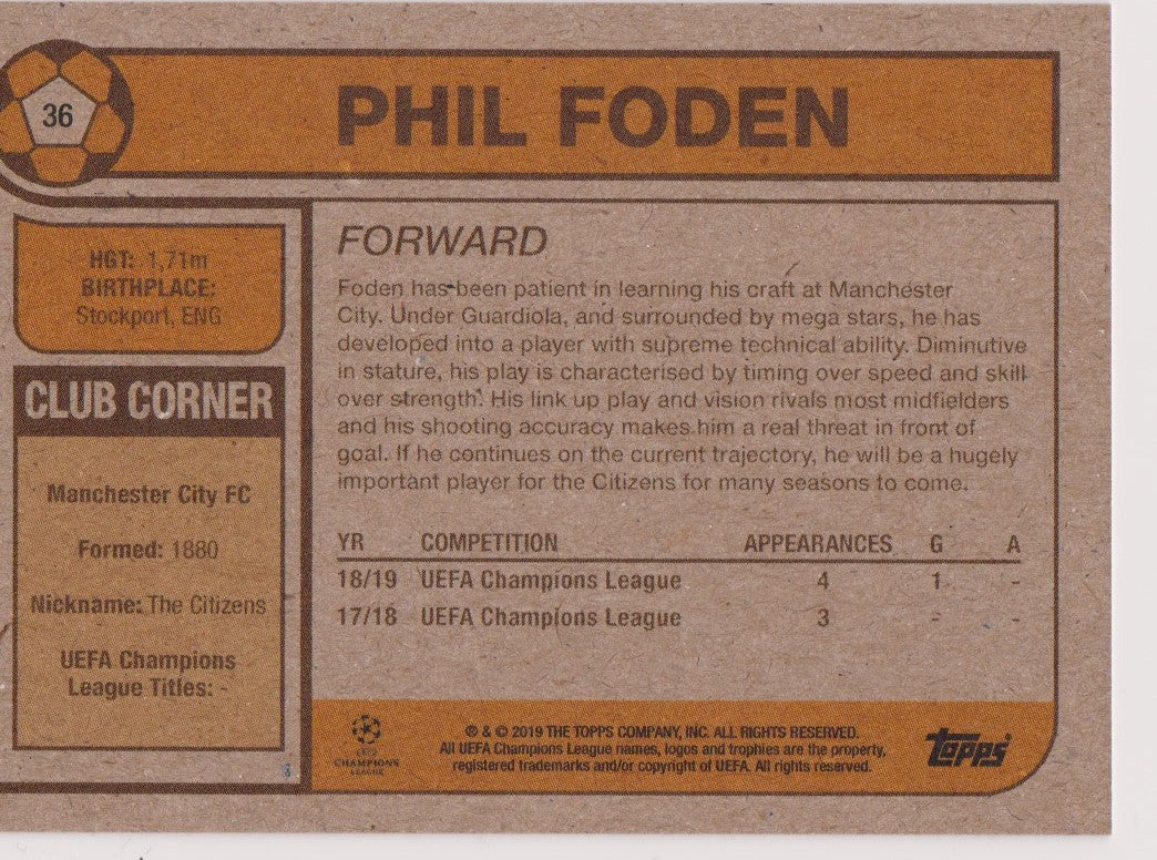 036. PHIL FODEN - MANCHESTER CITY - PR.413