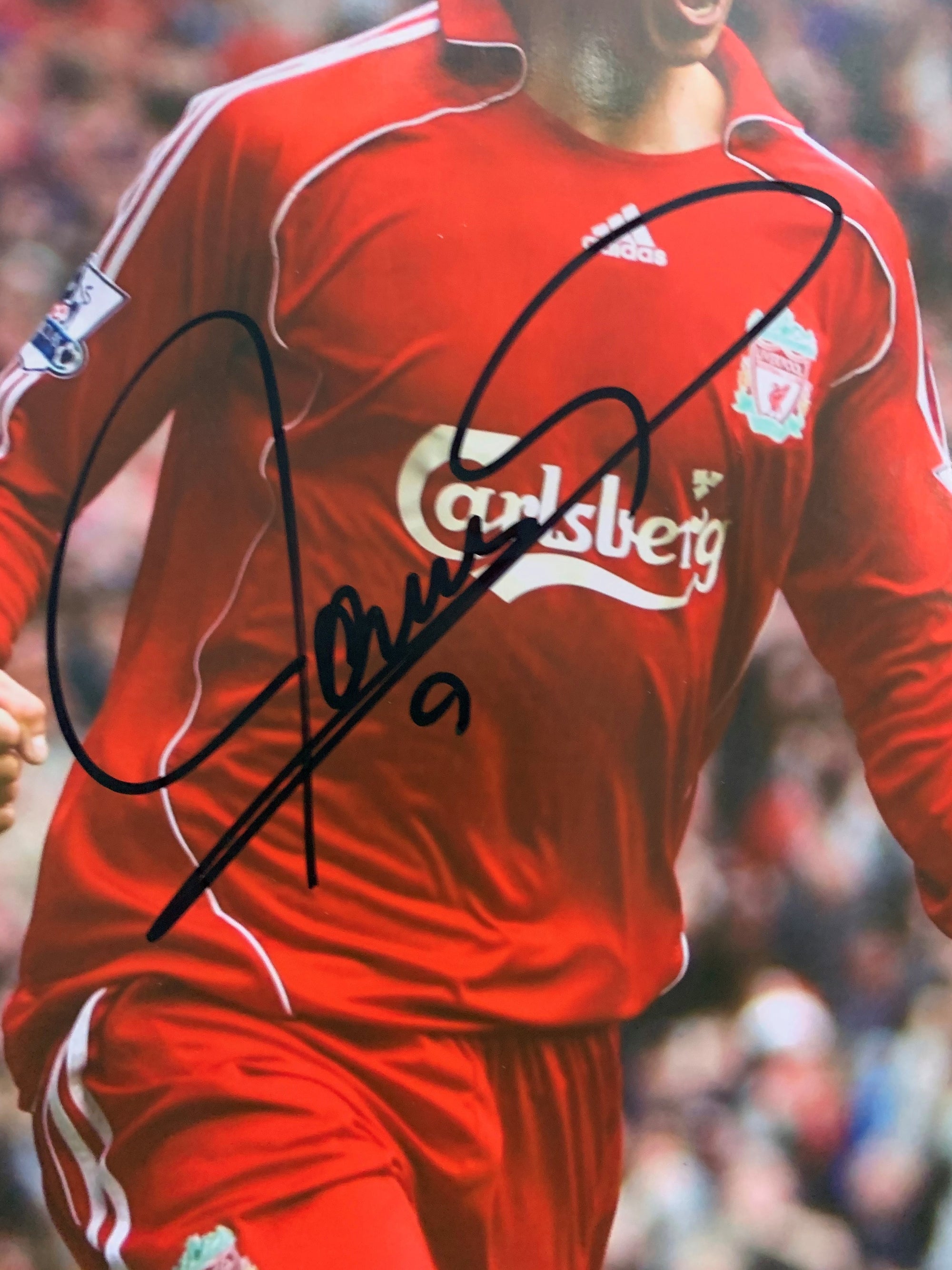 FERNANDO TORRES - SIGNERT BILDE MED EKTEHETSBEVIS/COA