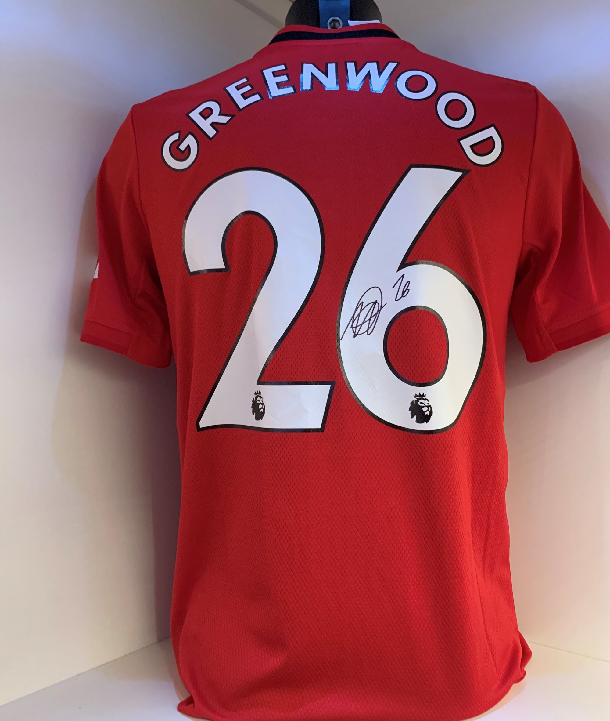 MASON GREENWOOD - SIGNERT DRAKT MED EKTEHETSBEVIS/COA