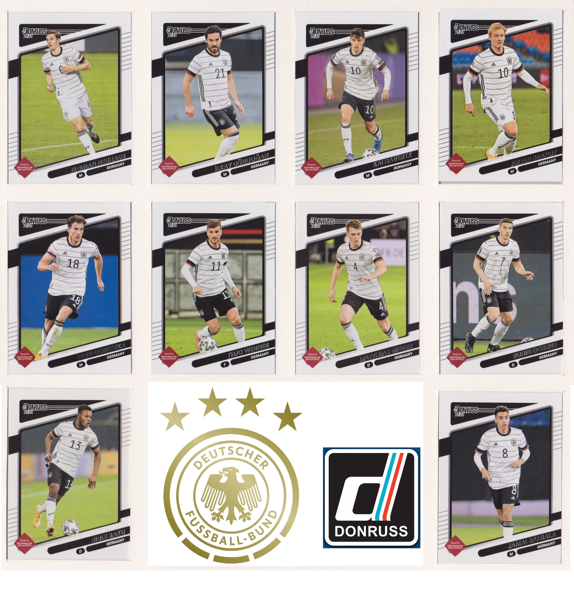 GERMANY - COMPLETE TEAMSET - DONRUSS ROAD TO QATAR 2022 - BASE