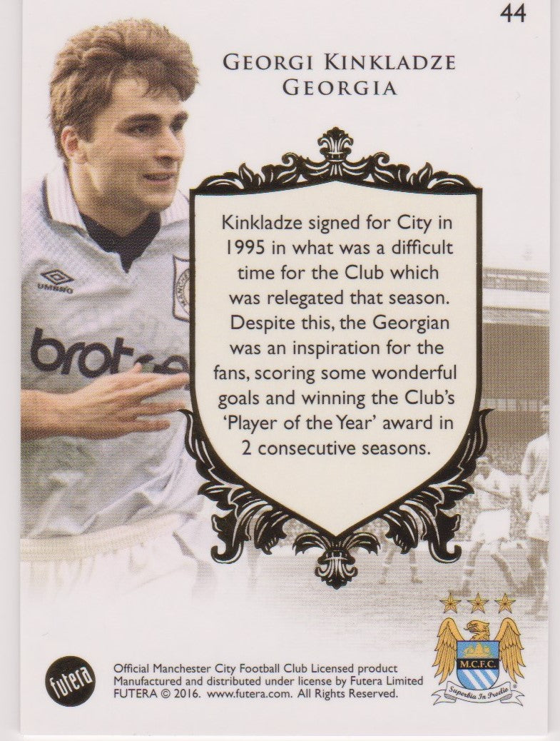 044. GEORGI KINKLADZE - THE GREATS - MANCHESTER CITY