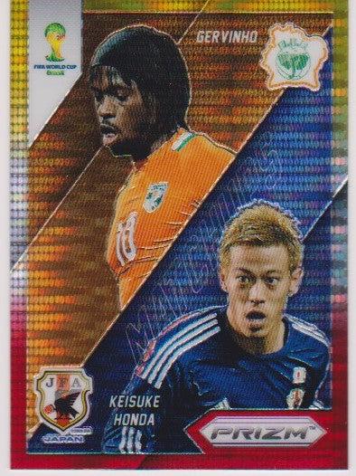006. GERVINHO & KEISUKE HONDA - MATCHUPS - YELLOW AND RED PRIZM