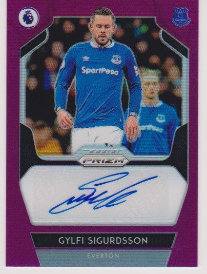 #/099-PURPLE. S-GS. GYLFI SIGURDSSON - EVERTON - SIGNATURES - CARD 40 OF 99