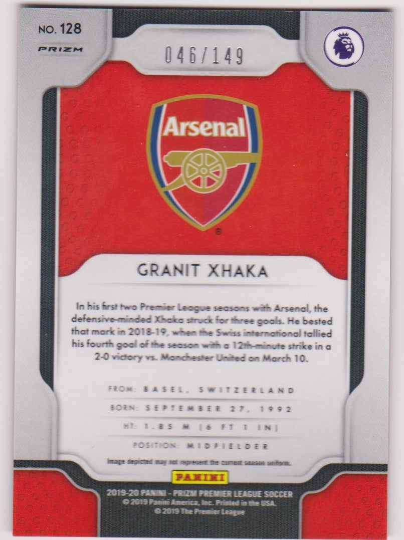 #/149-RED. 128. GRANIT XHAKA - ARSENAL - CARD 046 OF 149