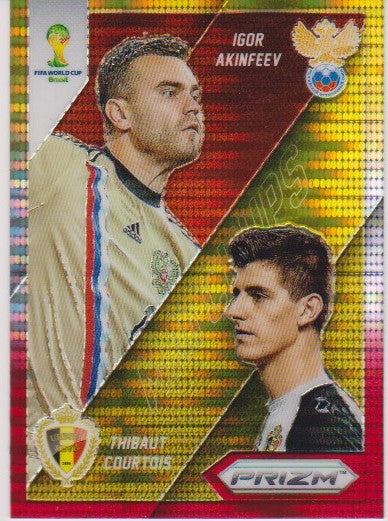 018. IGOR AKINFEEV & THIBAUT CURTOIS - MATCHUPS - YELLOW AND RED PRIZM