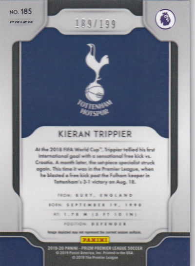 #/199-BLUE. 185. KIERAN TRIPPIER - TOTTENHAM HOTSPUR - CARD 189 OF 199