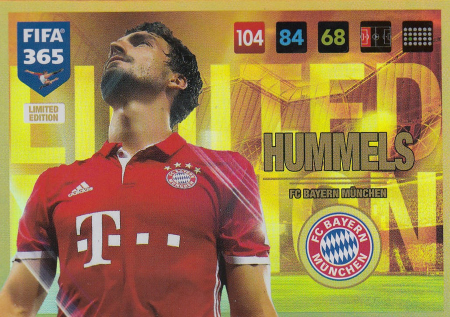LE-2017. MATS HUMMELS - BAYERN MUNCHEN - LIMITED EDITION