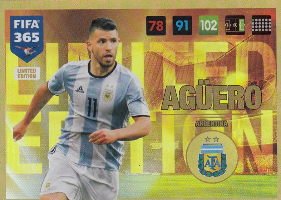 LE-2017. SERGIO AGUERO - ARGENTINA - LIMITED EDITION