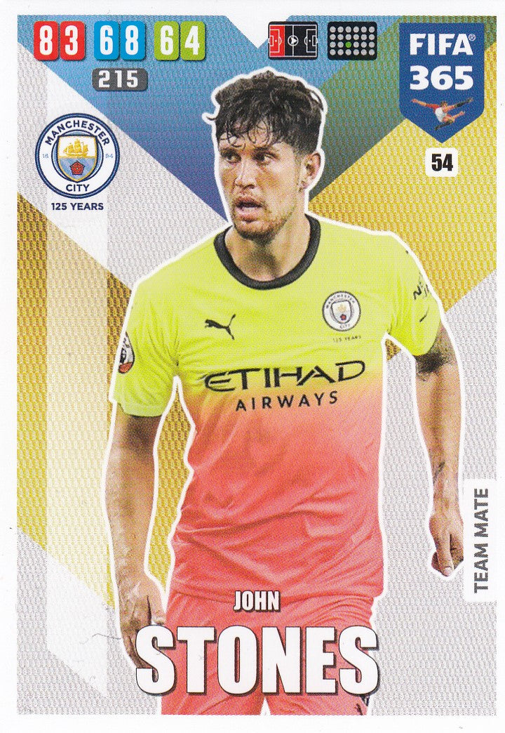 054. JOHN STONES - MANCHESTER CITY - TEAM MATE
