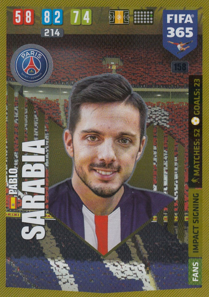 158. PABLO SARABIA - PARIS SAINT-GERMAIN - FANS IMPACT SIGNING