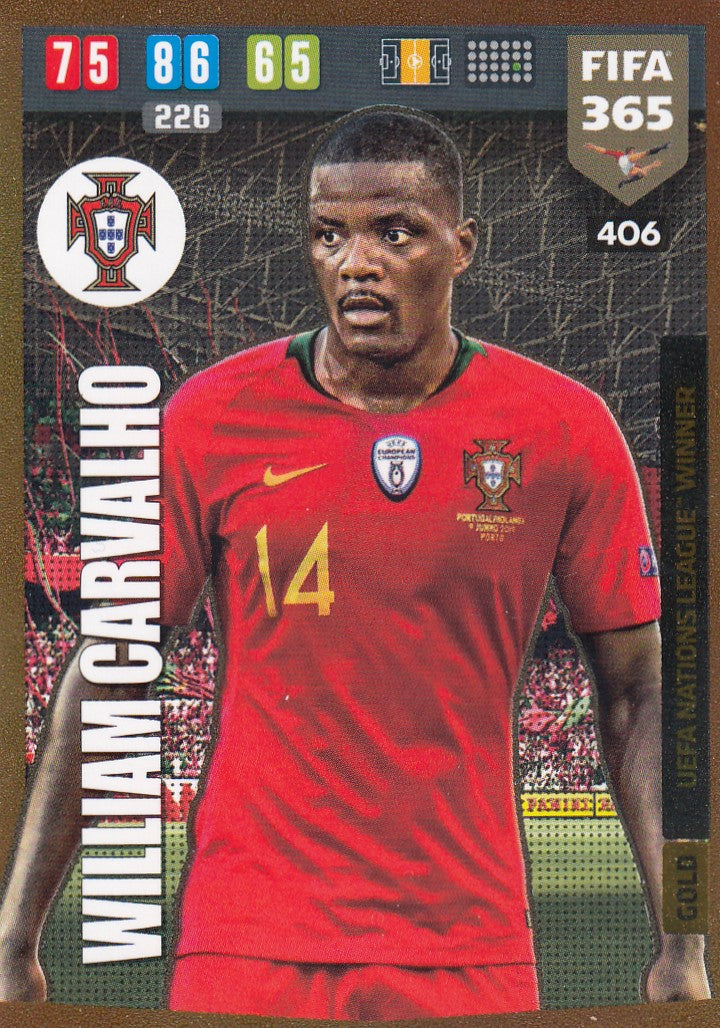 406. WILLIAM CARVALHO - PORTUGAL - GOLD UEFA NATIONS LEAGUE WINNER