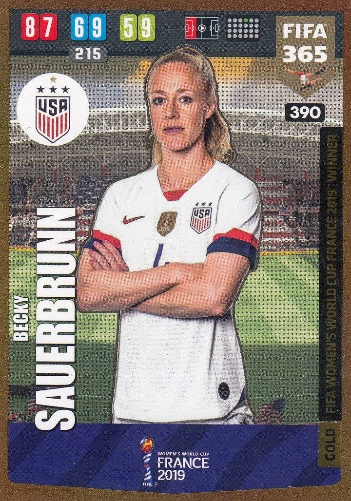 390. BECKY SAUERBRUNN - USA - GOLD WOMEN`S WORLD CUP FRANCE 2019 WINNER