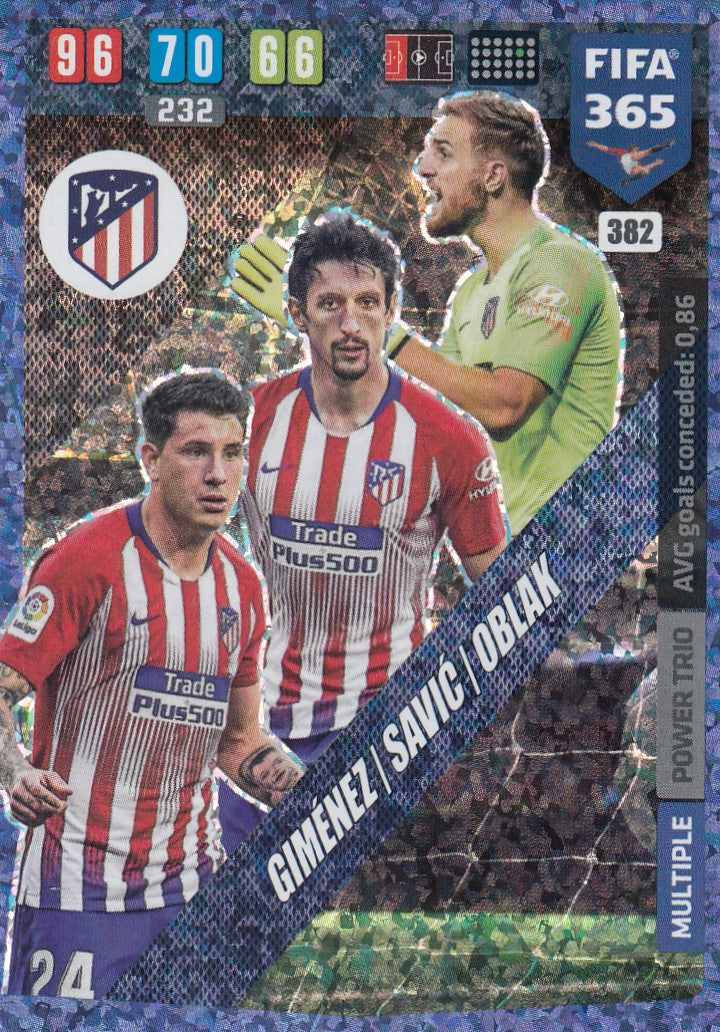 382. GIMÈNEZ/SAVIC/OBLAK - ATLETICO DE MADRID - MULTIPLE POWER TRIO